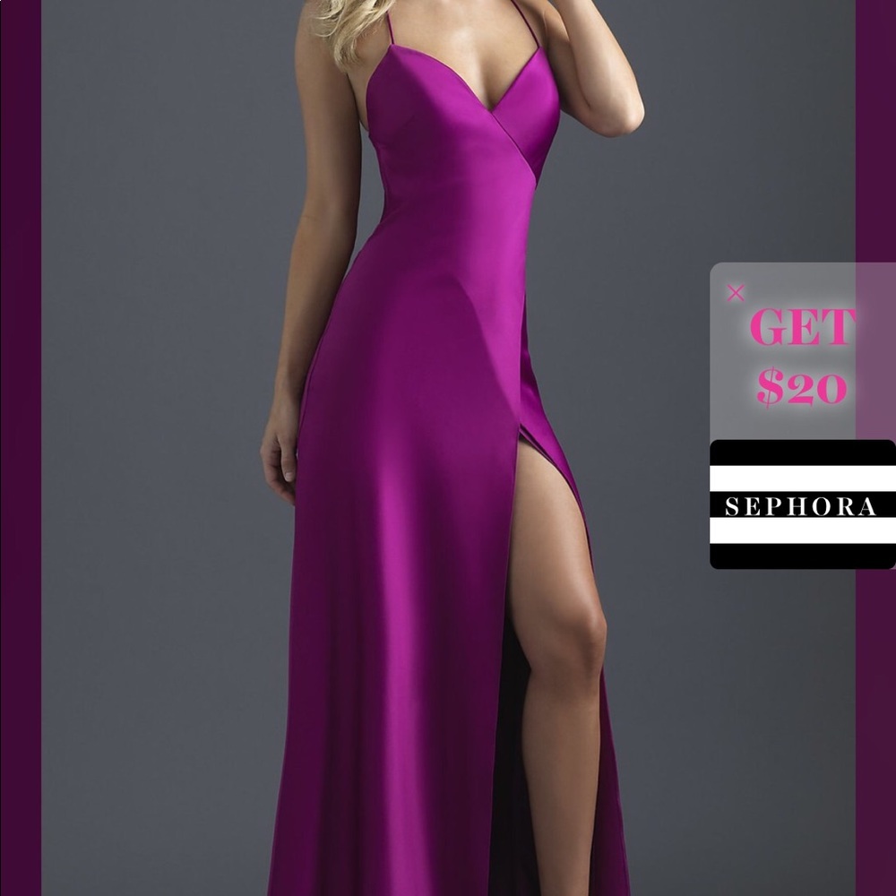 Long Fuchsia Formal Dress